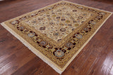 Traditional Chobi Peshawar Area Rug - 8' 1" X 10' 1" - Golden Nile