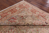 Olive Green Chobi Peshawar Handmade Wool Area Rug - 9' 1" X 12' 0" - Golden Nile