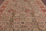Olive Green Chobi Peshawar Handmade Wool Area Rug - 9' 1" X 12' 0" - Golden Nile