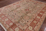 Chobi Peshawar Handmade Wool Area Rug - 9' 1" X 12' 0" - Golden Nile