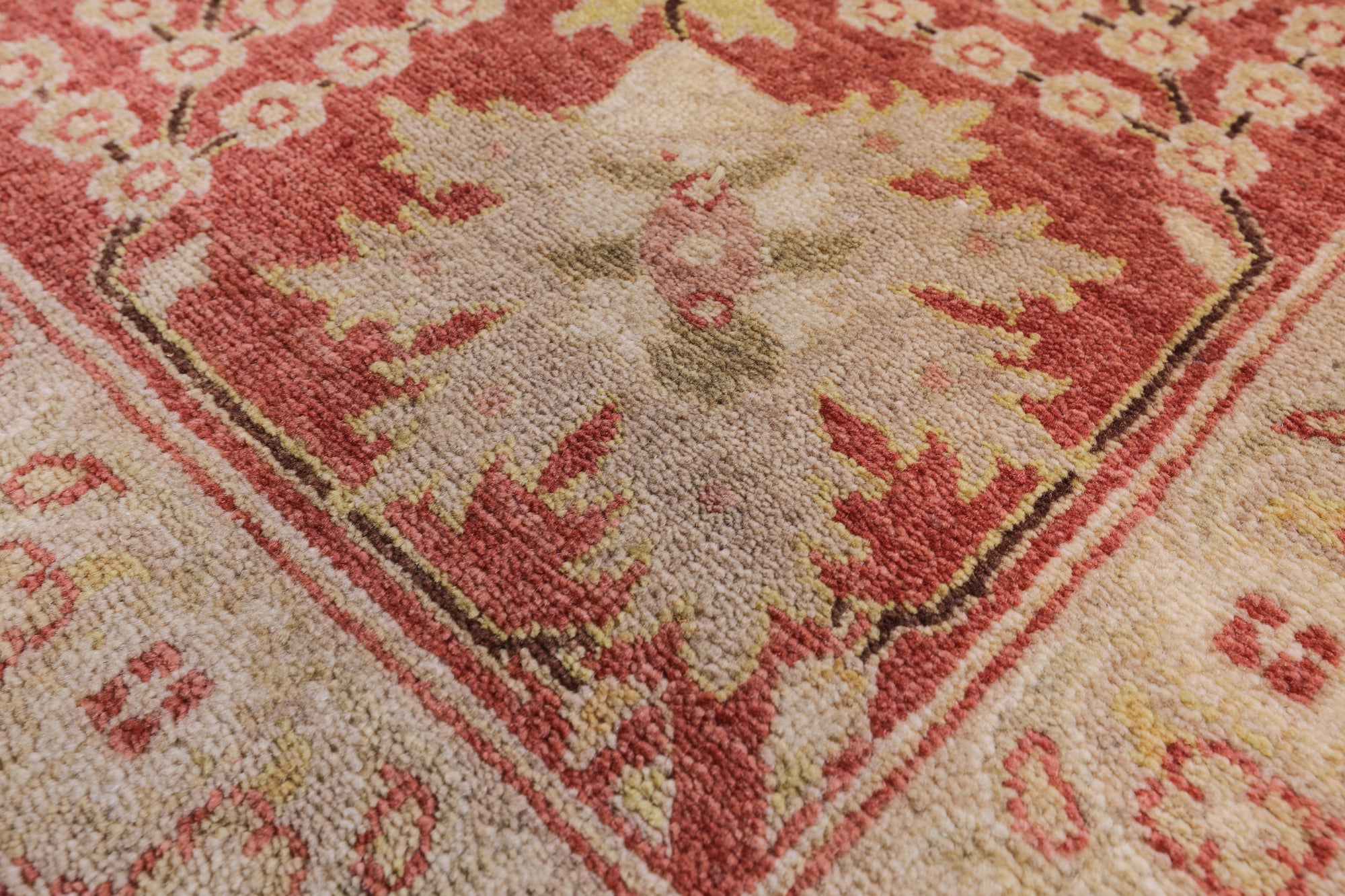 Olive Green Chobi Peshawar Handmade Wool Area Rug - 9' 1" X 12' 0" - Golden Nile