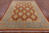 Peshawar Handmade Wool Area Rug - 8' 0" X 10' 3" - Golden Nile