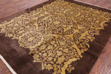 Peshawar Oriental Handmade Wool Area Rug - 8' 1" X 10' 1" - Golden Nile