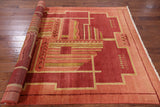 6 X 9 Modern Gabbeh Navajo Design Area Rug - Golden Nile