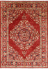 Oriental Floral Tabriz Handmade Area Rug - 5' 9" X 7' 10" - Golden Nile