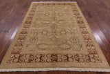 Peshawar Handmade Wool Area Rug - 6' 1" X 8' 10" - Golden Nile