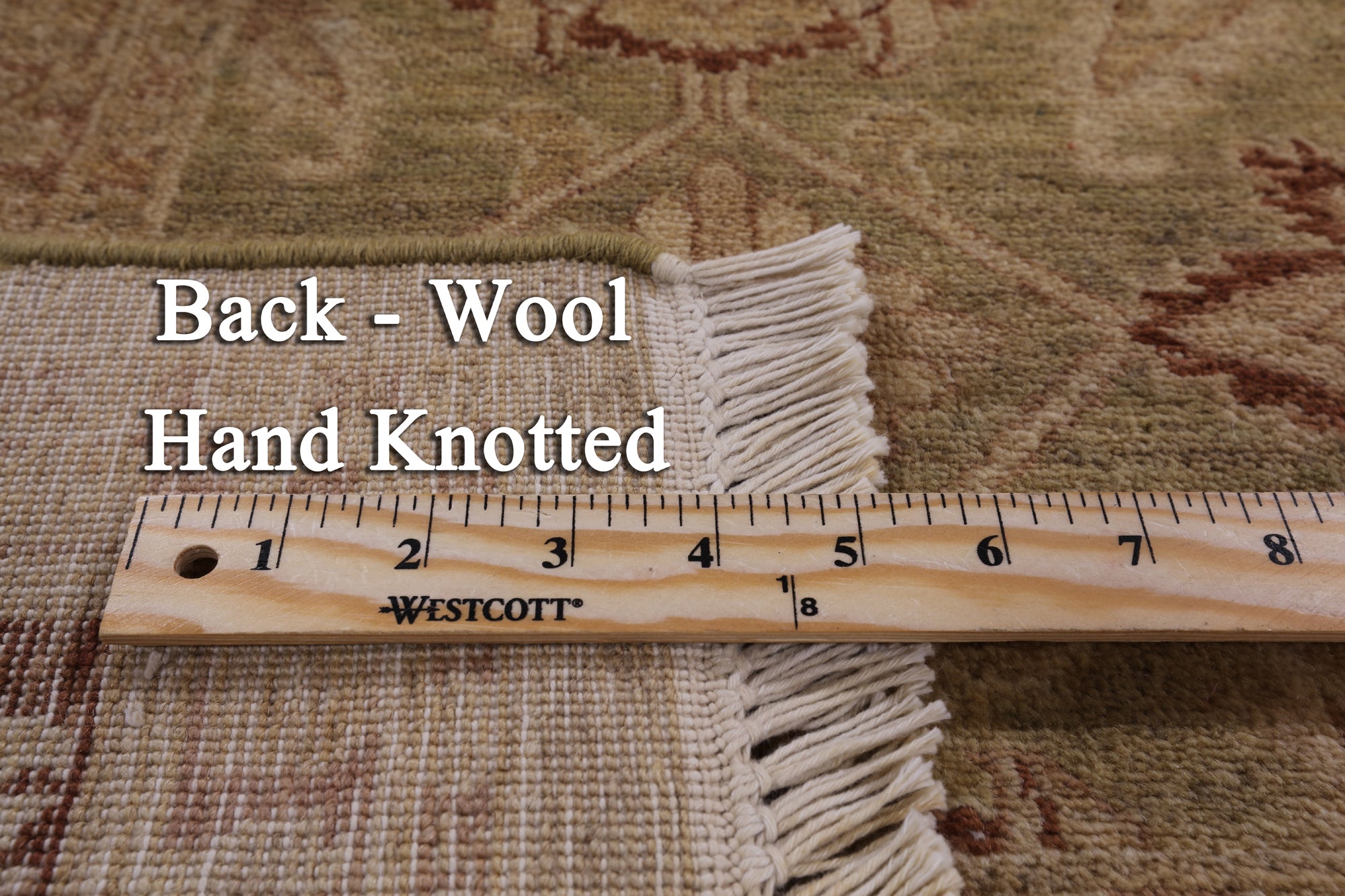 Peshawar Handmade Wool Area Rug - 6' 1" X 8' 10" - Golden Nile