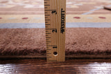 Brown Persian Gabbeh Handmade Wool Area Rug - 5' 8" X 7' 9" - Golden Nile