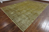 Persian Overdyed Handmade Wool Area Rug - 9' 4" X 12' 7" - Golden Nile