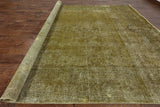 Persian Overdyed Handmade Wool Area Rug - 9' 4" X 12' 7" - Golden Nile