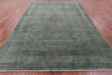 Persian Overdyed Handmade Wool Rug - 9' 6" X 12' 7" - Golden Nile