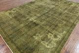 8 X 10 Oriental Overdyed Wool Area Rug - Golden Nile