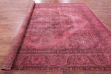 Pink Persian Overdyed Hand Knoted Wool Area Rug - 9' 6" X 12' 3" - Golden Nile