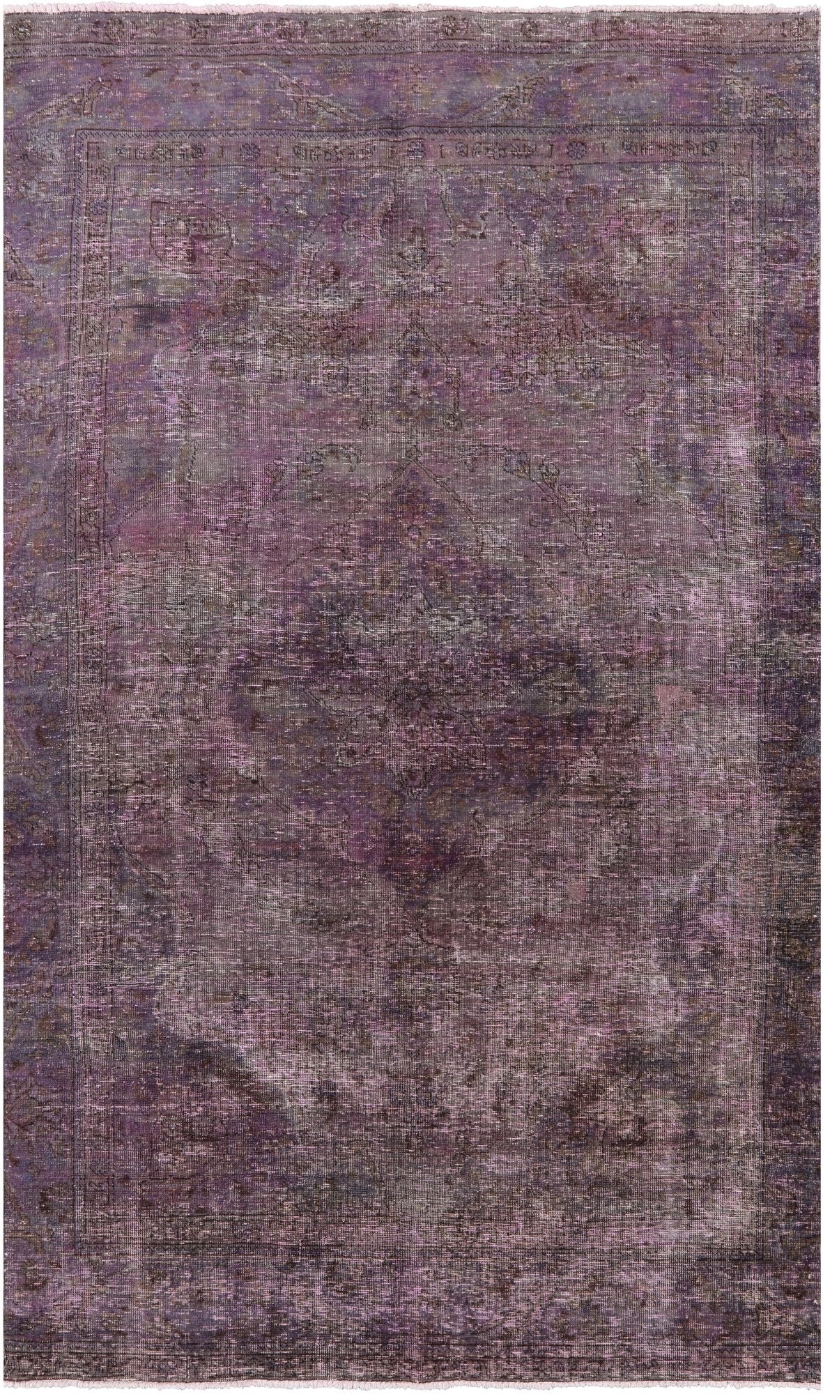 Persian Overdyed Handmade Wool Area Rug - 5' 9" X 10' 3" - Golden Nile