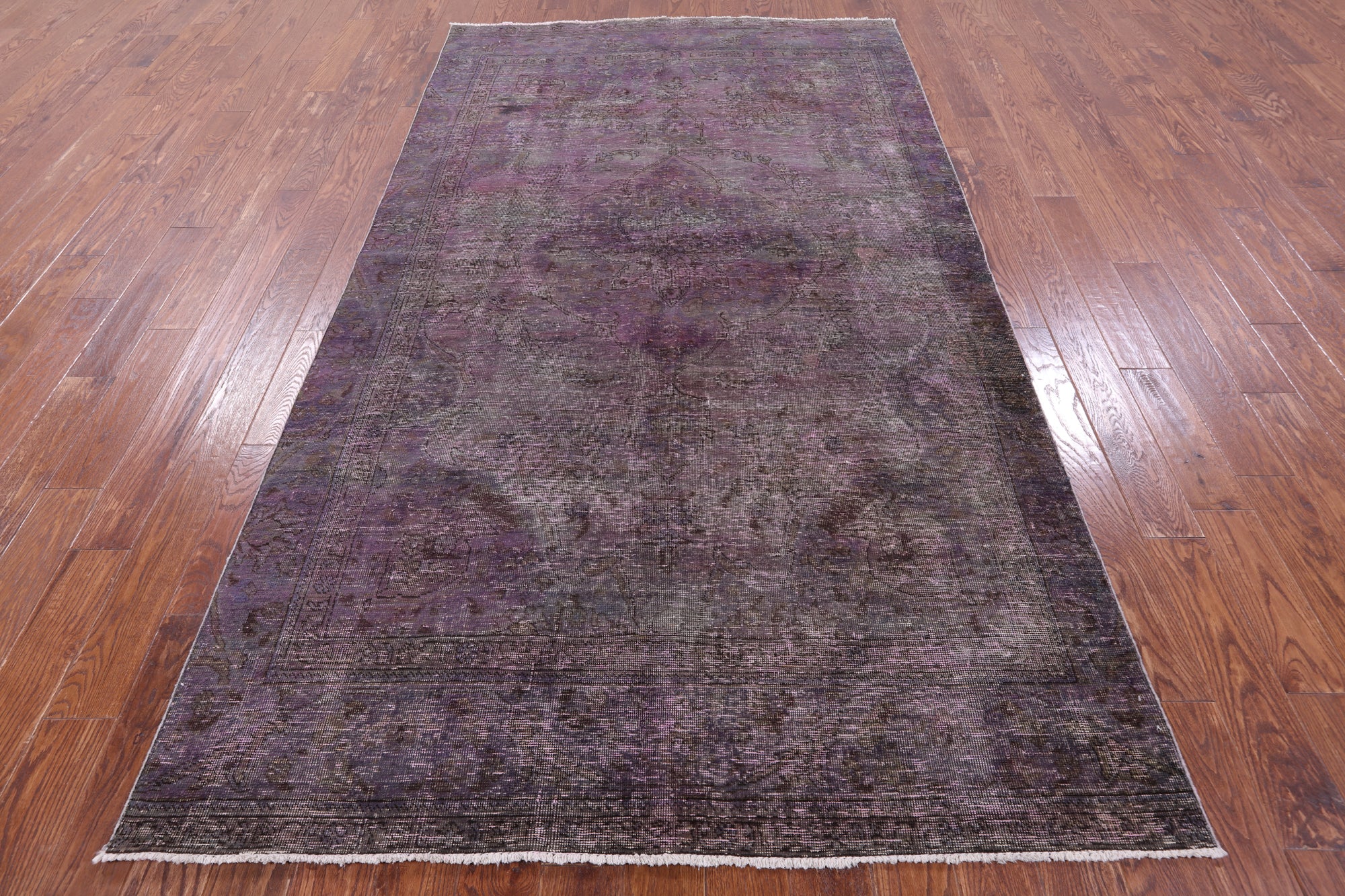 Persian Overdyed Handmade Wool Area Rug - 5' 9" X 10' 3" - Golden Nile