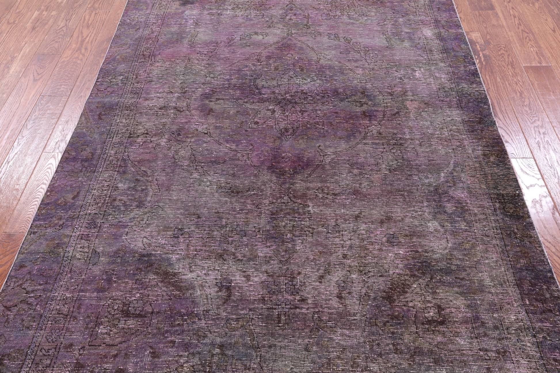 Persian Overdyed Handmade Wool Area Rug - 5' 9" X 10' 3" - Golden Nile