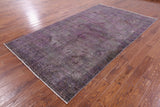Persian Overdyed Handmade Wool Area Rug - 5' 9" X 10' 3" - Golden Nile
