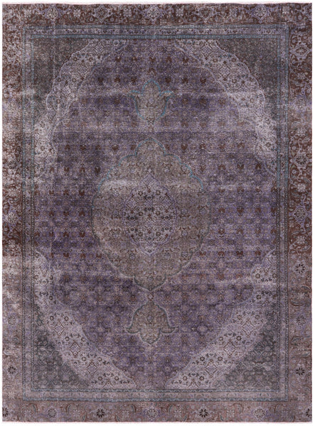 Persian Overdyed Handmade Wool Rug - 9' 0" X 12' 1" - Golden Nile