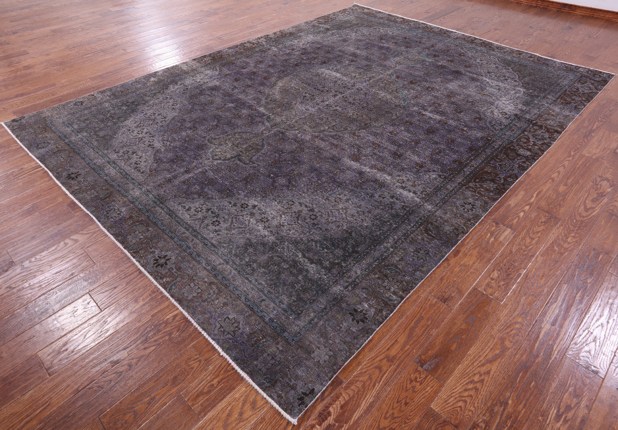 Persian Overdyed Handmade Wool Rug - 9' 0" X 12' 1" - Golden Nile