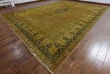 11 X 16 Tabriz Design Traditional Overdyed Area Rug - Golden Nile