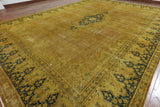 11 X 16 Tabriz Design Traditional Overdyed Area Rug - Golden Nile