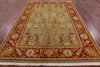 Peshawar Hand Knotted Area Rug - 6' 2" X 9' 2" - Golden Nile