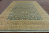 8 X 11 Floral Traditional Peshawar Wool Area Rug - Golden Nile