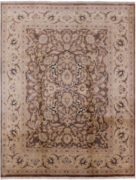 Peshawar Handmade Wool Area Rug - 8' 0" X 10' 3" - Golden Nile