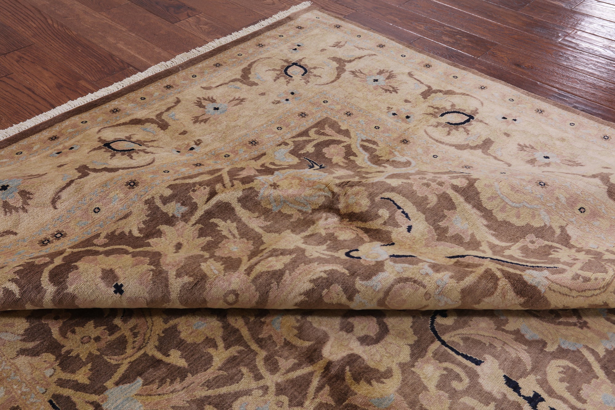 Peshawar Handmade Wool Area Rug - 8' 0" X 10' 3" - Golden Nile