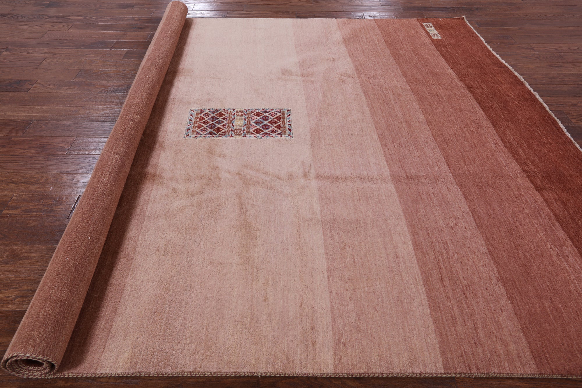 Persian Gabbeh Hand Knotted Wool Rug - 8' 3" X 10' 1" - Golden Nile