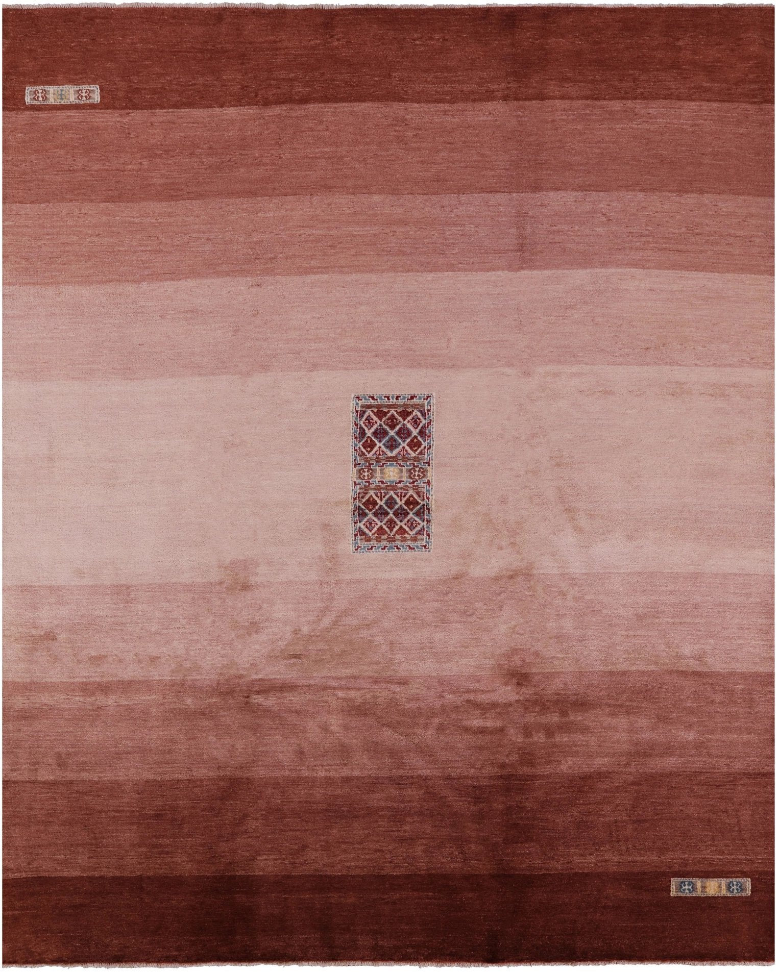 Persian Gabbeh Hand Knotted Wool Rug - 8' 3" X 10' 1" - Golden Nile