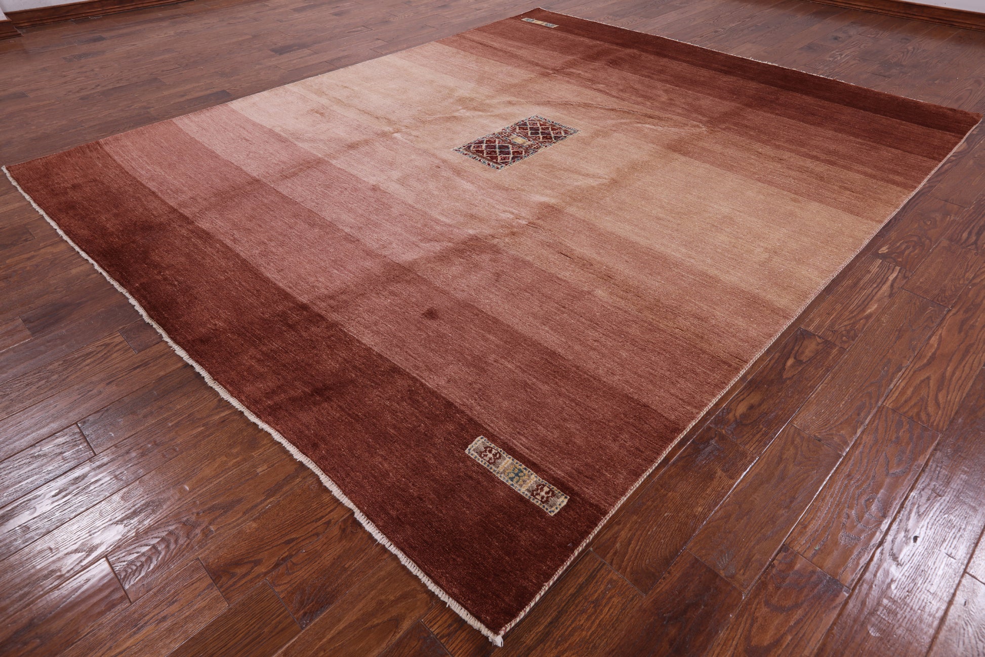 Persian Gabbeh Hand Knotted Wool Rug - 8' 3" X 10' 1" - Golden Nile