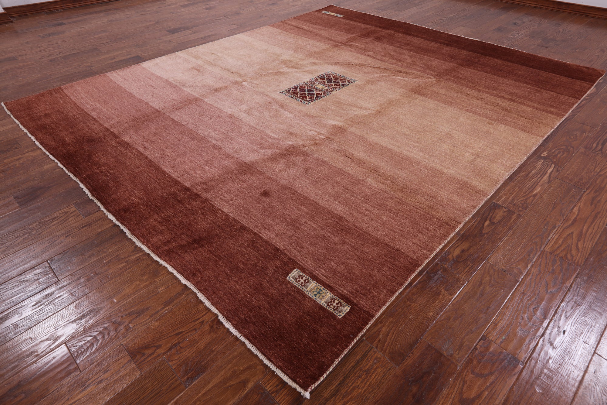 Persian Gabbeh Hand Knotted Wool Rug - 8' 3" X 10' 1" - Golden Nile