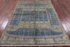 Navajo Gabbeh Hand Knotted Rug - 5' 2" X 7' 4" - Golden Nile