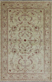 4 X 7 Handmade Oriental Floral Peshawar Area Rug - Golden Nile