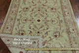 4 X 7 Handmade Oriental Floral Peshawar Area Rug - Golden Nile