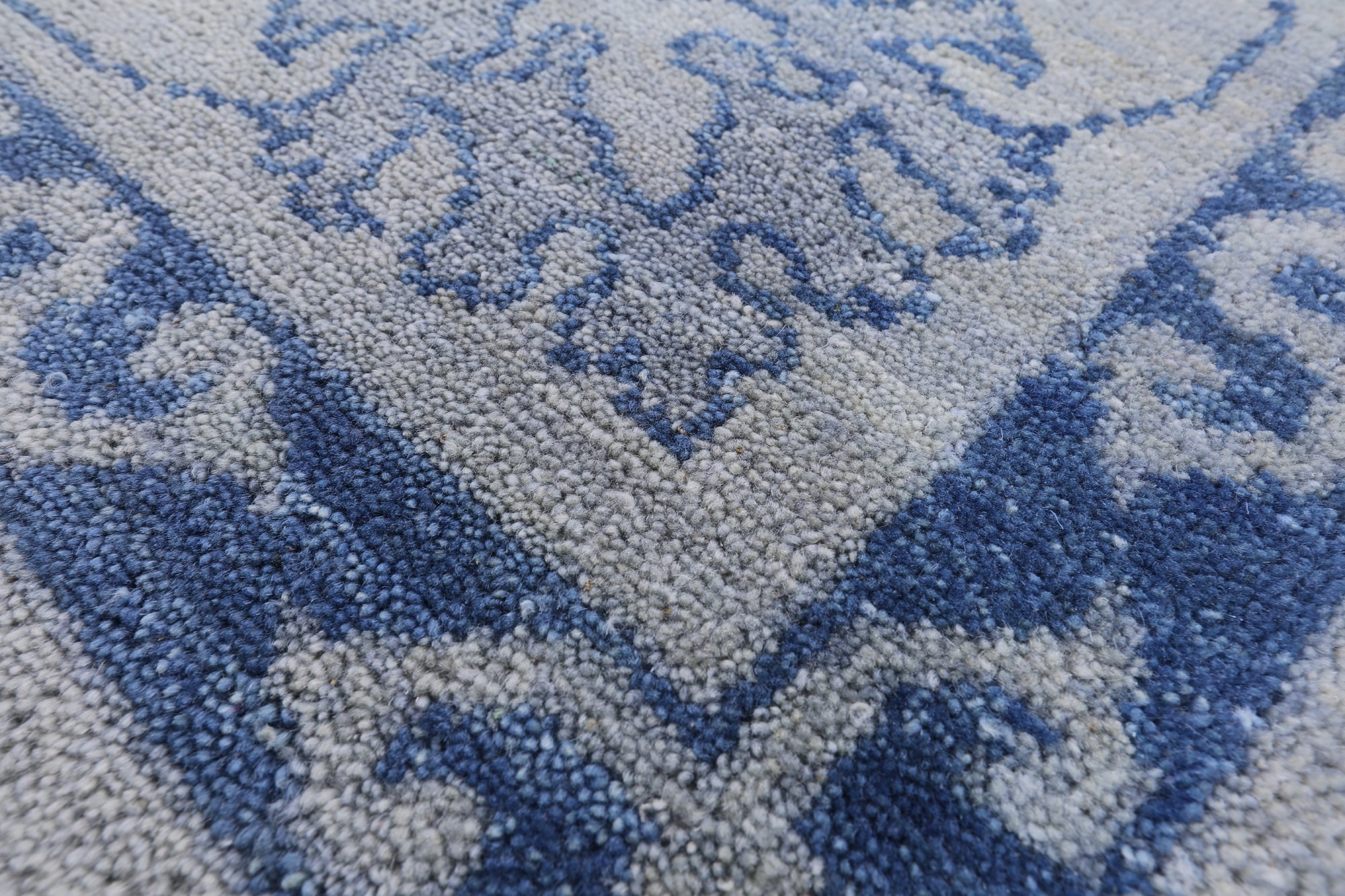 Grey Square Turkish Oushak Handmade Area Rug - 8' 0" X 8' 0" - Golden Nile