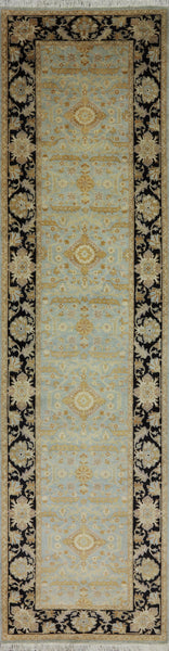 Oriental Peshawar Hand Knotted Runner 3 X 12 - Golden Nile