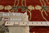 Peshawar Hand Knotted Wool Area Rug - 4' X 5' 10" - Golden Nile