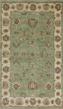 3 X 5 Floral Handmade Chobi Peshawar Area Rug - Golden Nile