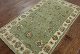 3 X 5 Floral Handmade Chobi Peshawar Area Rug - Golden Nile