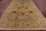 Chobi Peshawar Hand Knotted Wool Area Rug - 9' 0" X 12' 0" - Golden Nile