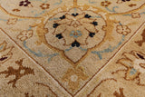 Chobi Peshawar Hand Knotted Wool Area Rug - 9' 0" X 12' 0" - Golden Nile