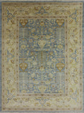 10 X 14 Traditional Blue Chobi Peshawar Area Rug - Golden Nile