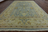 10 X 14 Traditional Blue Chobi Peshawar Area Rug - Golden Nile