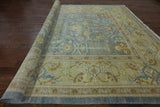 10 X 14 Traditional Blue Chobi Peshawar Area Rug - Golden Nile