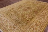 Chobi Peshawar Hand Knotted Wool Area Rug - 9' 2" X 11' 10" - Golden Nile