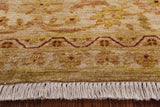 Chobi Peshawar Hand Knotted Wool Area Rug - 9' 2" X 11' 10" - Golden Nile