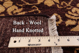 Brown Chobi Peshawar Handmade Area Rug - 5' 6" X 8' 1" - Golden Nile
