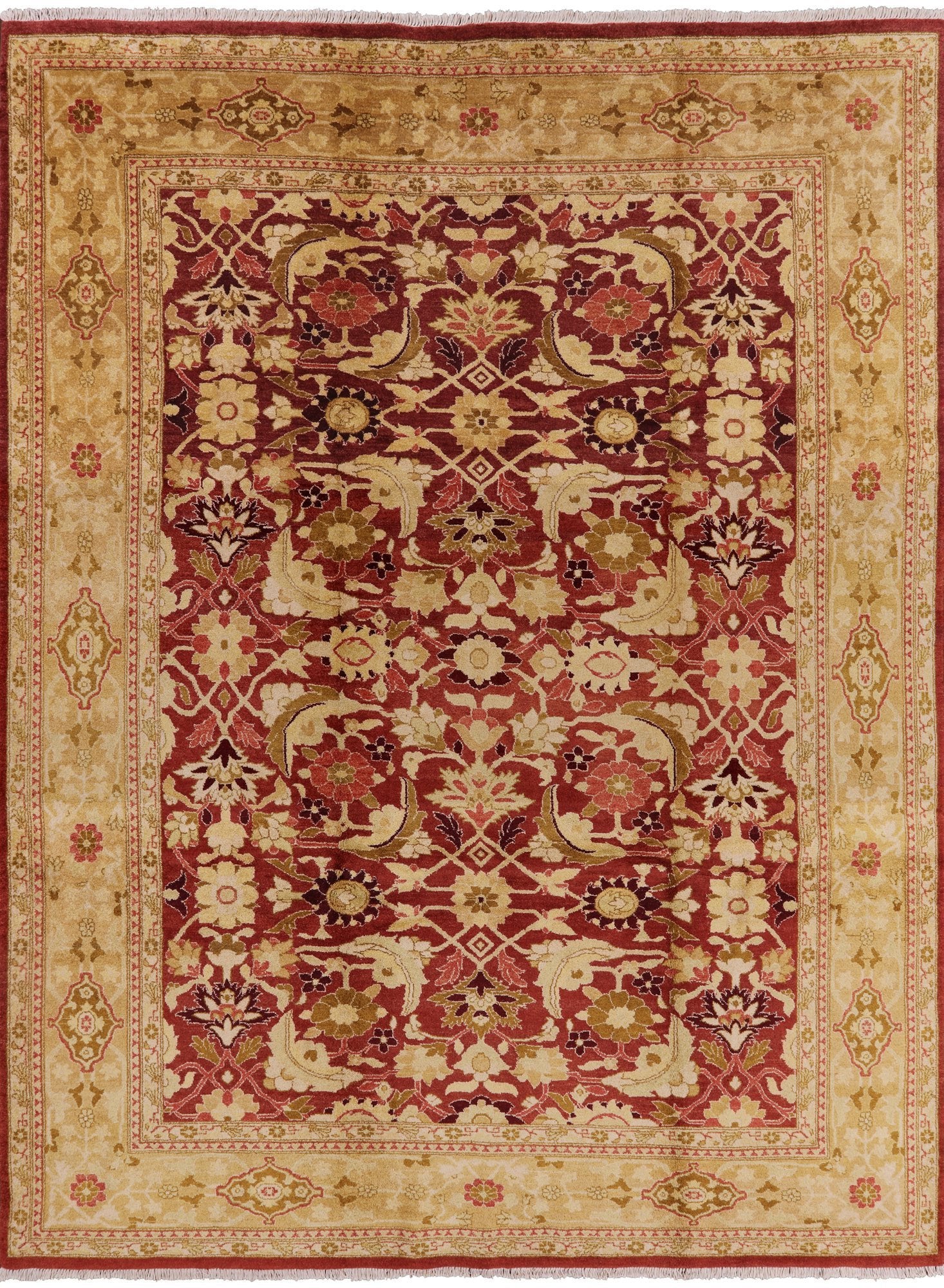 Peshawar Handmade Wool Area Rug - 9' 2" X 12' 3" - Golden Nile